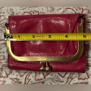 HOBO hot pink trifold wallet, like new